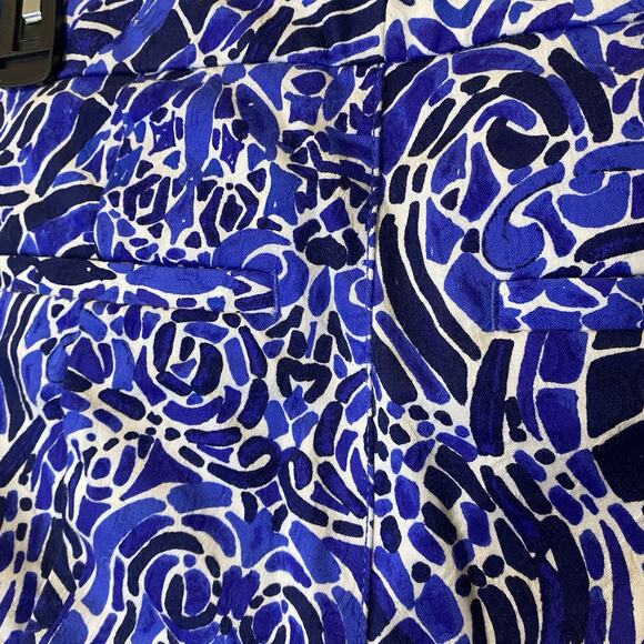 Lilly Pulitzer Kelly Skinny Ankle Blue Stretch Pockets Low Rise Size 4 - Picture 7 of 10